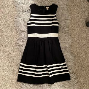 J.Crew Black and White Dress
